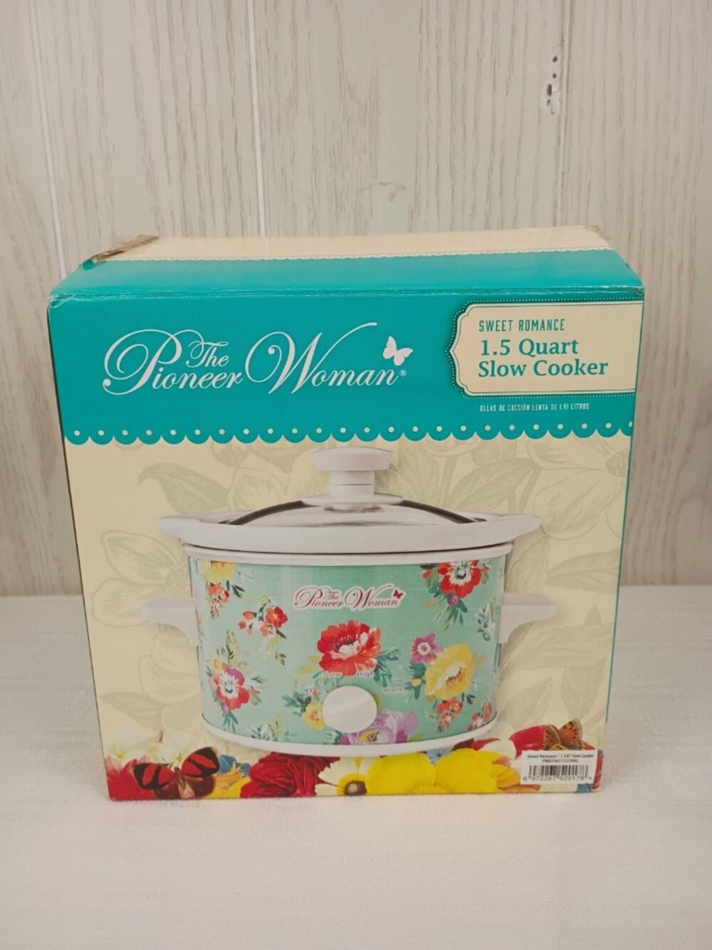 Pioneer Woman Sweet Romance 1.5-Qt Small Slow Cooker Crock Pot Floral NIB